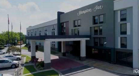 Exterior Hotel Renovation | Hampton Inn | Cumberand Mall (Atlanta), GA | Amerail Systems