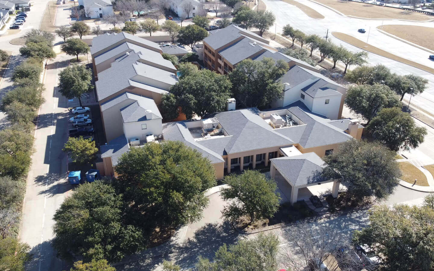 exterior hotel renovation plano texas