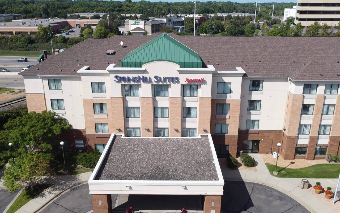 exterior hotel renovation st louis park